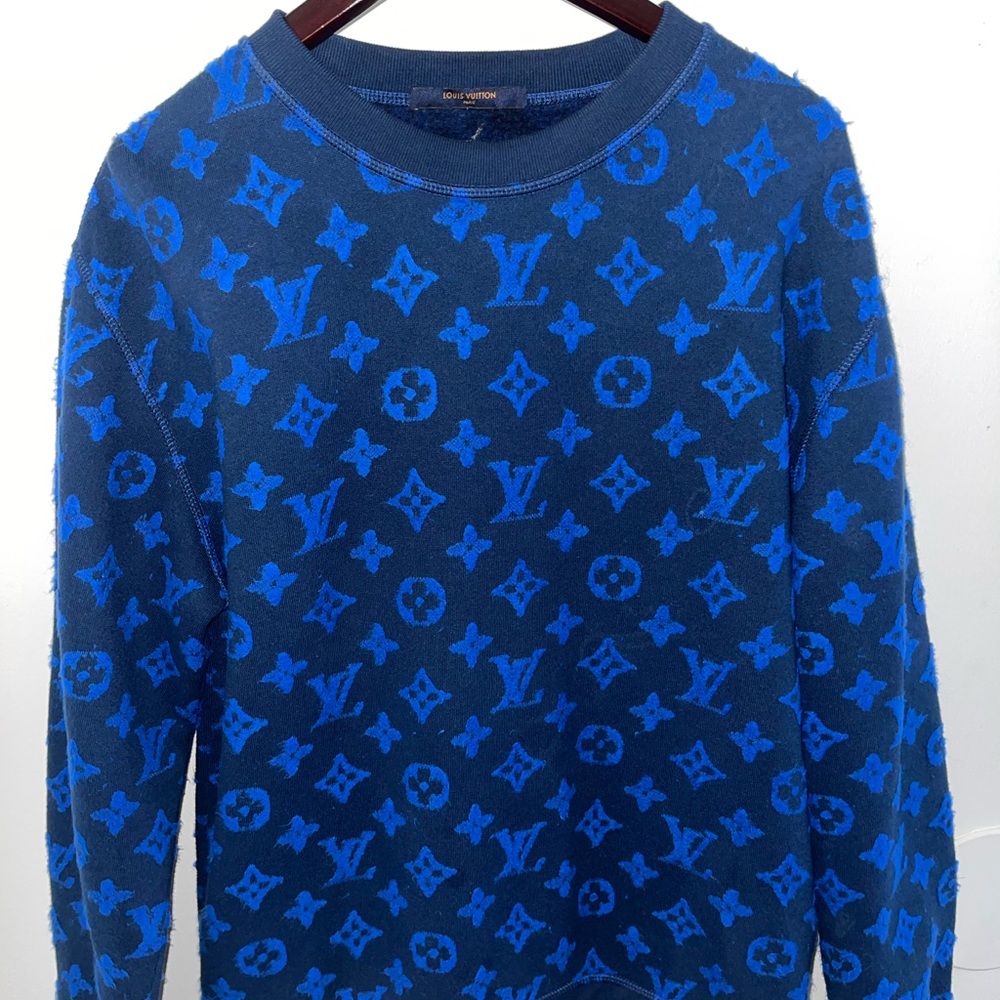 LOUIS VUITTON VIRGIL ABLOH SWEATER SIZE LARGE/BLUE!!!